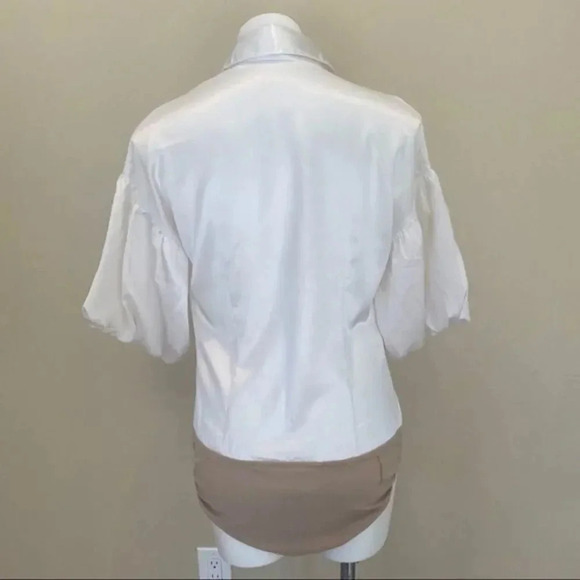 Shape FX by spiegel white blouse with pa… - Picture 4 of 5